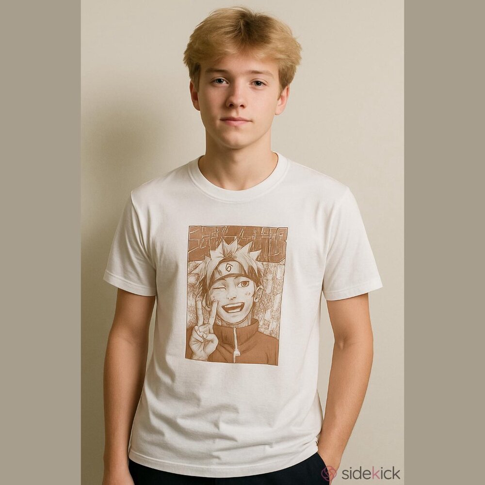 NEW MENS Uniqlo Graphic Tee | Naruto